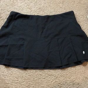 Prince black tennis skort